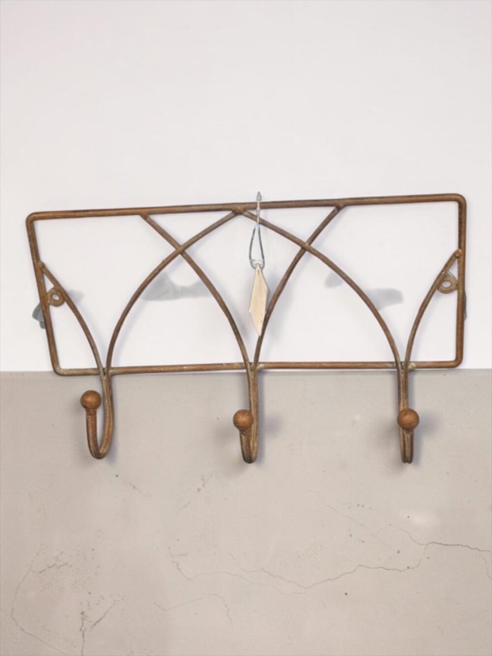 Hobby Lobby Rustic Brown Metal 3 Hook Wall Rack Farmhouse Decor